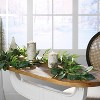Artificial Eucalyptus Leaves Garland with Berries, Greenery Garland for Wedding Arch Backdrop, Garden Gate, Doorways, Table, Runner, Door Home Decor - 4 of 4