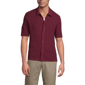 burgundy polo dress shirt Ash & Erie Burgundy Pique Polo Shirt for Short Men main image 1