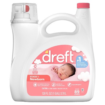 Dreft Stage 1: Newborn Baby Liquid Laundry Detergent - 128 fl oz