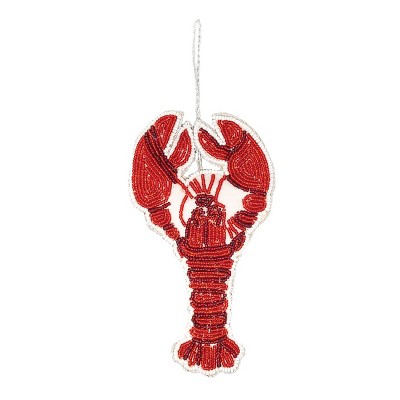 Gallerie II Beaded Lobster Christmas Xmas Ornament