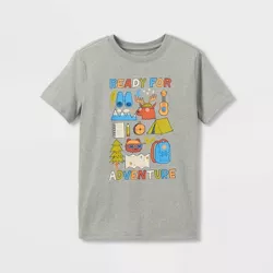 Boys' 'Ready for Adventure' Camping T-Shirt - Cat & Jack™ Gray 