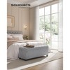 SONGMICS Storage Ottoman Bench End of Bed Bench Storage Chest Load up to 660 lb for Living Room Bedroom - 2 of 4