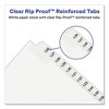 Avery Preprinted Legal Exhibit Side Tab Index Dividers, Avery Style, 27-Tab, A to Z, 11 x 8.5, White, 1 Set - 3 of 4