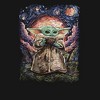 Men's Star Wars The Mandalorian The Child Starry Night Long Sleeve Shirt - 2 of 4