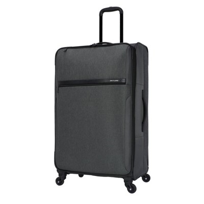 Skyline Softside Large Checked Spinner Suitcase - Gray Heather