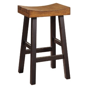 Set of 2 31" Glosco Barstools Cocoa - Signature Design by Ashley: Dining High Stools, Backless Hardwood - 1 of 4