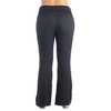 24seven Comfort Apparel Black Bell Bottom Foldover Waist Plus Size Sweatpants - image 3 of 3