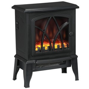 SEVOBAL Indoor Fireplaces Electric Fireplace Stove, 18" Freestanding Fireplace Heater with Overheating Protection, Portable, Black, 14.3"*9.5"*18" - 1 of 4