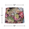Springcrest 13" Top x 15" Bottom x 11" High x 11" Slant Print Lamp Shade Replacement Medium Drum Round Floral Velvet Flowers Spider Harp Finial - 4 of 4
