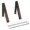 mDesign Expandable Wall Mount Laundry Air Drying Rack Clothing Storage - image 4 of 4