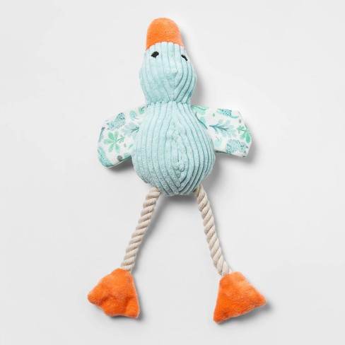Duck With Rope Legs Plush Dog Toy - Boots & Barkley™ : Target