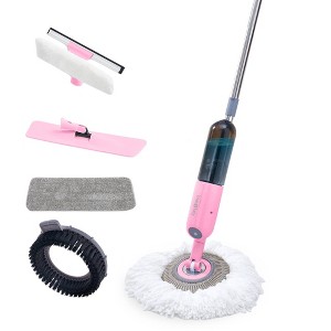 True & Tidy 4-in-1 Spray Mop Kit - Pink : Target