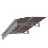 Aghana Digitals Premium 59"W x 34"D Door Window Awning - 3.5mm Solid Polycarbonate Roof, Aluminum - 3 of 4