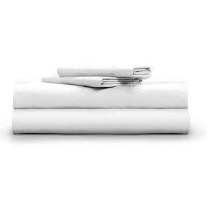 Classic Cool & Crisp 100% Cotton Percale 4-Piece Sheet Set - 1 of 4