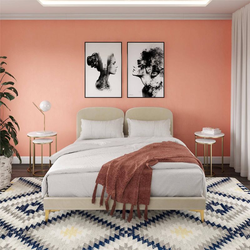 Coco Upholstered Bed - CosmoLiving by Cosmopolitan, 4 of 14