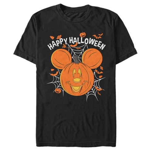 Men's Mickey & Friends Mouse-o-lantern T-shirt - Black - X Large : Target