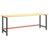 vidaXL Work Bench Frame Matte black and matte red Powder-coated metal - 2 of 2