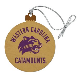 Western Carolina Catamounts Wood Christmas Tree Holiday Ornament - 1 of 4