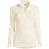 Lands' End Women's Baselayer Cozy Thermaskin Quarter Zip Top - 3 of 4