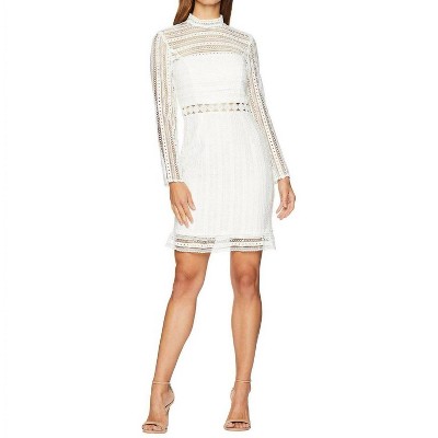 Women's Vivian Lace Mock Neck Long Sleeve Embroidery Dress - BARDOT