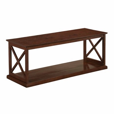 Coventry Coffee Table with Shelf Espresso - Breighton Home: Dual-Tier, Rectangular, Traditional Style