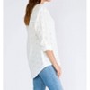 Women's Floral Embroidered Button Down Collared Blouse - LOVESTITCH - 3 of 4