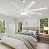 Bella Depot 65" Modern White LED Ceiling Fan 6-Speed Reversible Chandelier with Dimmable Light and Remote - 2 of 4