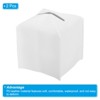 Unique Bargains Bathroom Office Car PU Leather Square Decorative Holder Dispenser Tissue Box Cover 5" x 5" - 3 of 4