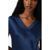 SilkSilky Women's 100% Mulberry Silk Cap Sleeve Nightgown - 3 of 4