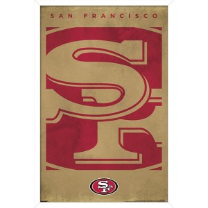 Trends International NFL San Francisco 49ers - Logo 25 Framed Wall Poster Prints - 1 of 4