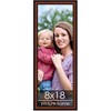 PosterPalooza | Panoramic Simple Brown Picture Frame - UV Acrylic, Foam Board Backing, Hanging Hardware - 2 of 4