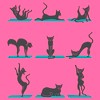 Girl's Lost Gods Relax Yoga Cat T-Shirt - 2 of 3