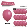 PartyWoo Balloons Mauve Dark Hot Boho Pink 12 Inch 50 pcs - 4 of 4