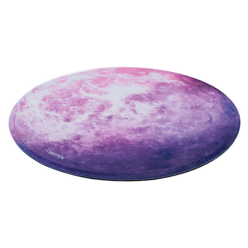 Insten Round Mouse Pad Galaxy Space Iris Planet Design, Stitched Edges, Non Slip Rubber Base, Smooth Surface Mat (7.9" x 7.9"), 3 of 10