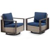 UPTIOT Swivel Wicker Outdoor Lounge Chair (Set of 2) - 3 of 4