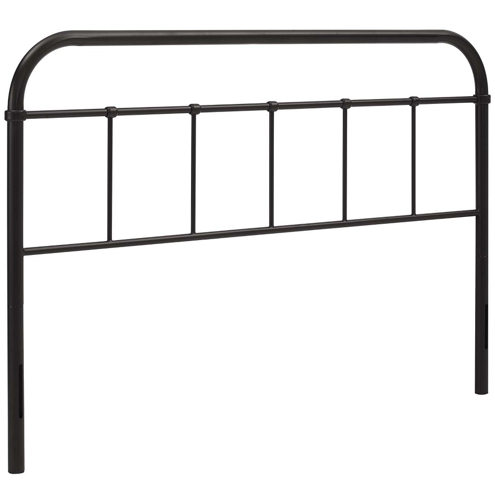 Photos - Bed Frame Modway Full Serena Steel Headboard Brown  
