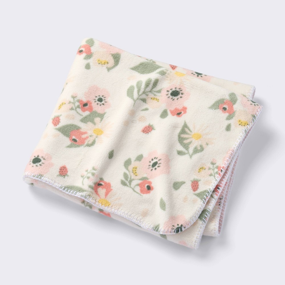 Photos - Duvet Plush Baby Blanket - Floral - Cloud Island™