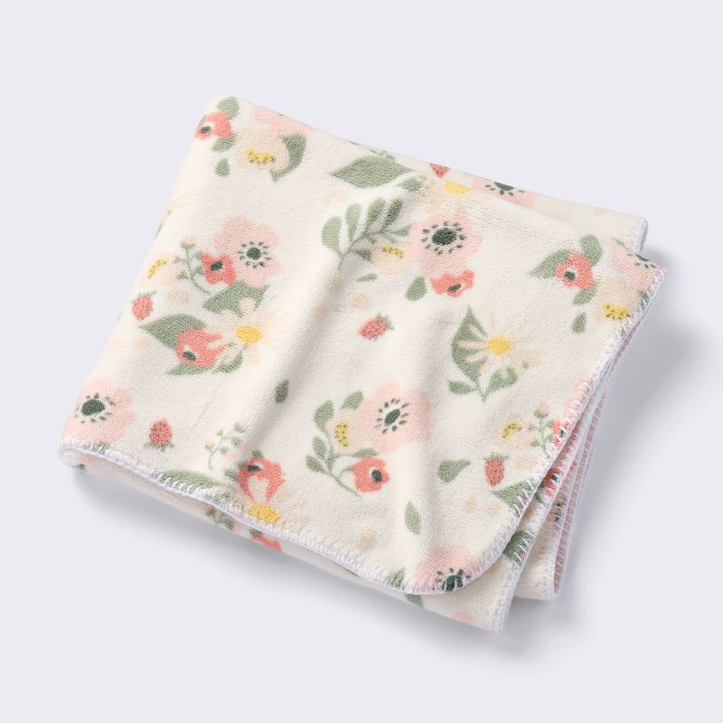 Plush Baby Blanket - Floral - Cloud Island&#8482;, 1 of 6
