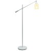 Swing Arm Floor Lamp with Glass Cylindrical Shade - Lalia Home - image 2 of 4