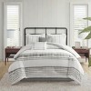 Grungis 6 Piece Cotton Cal King Jacquard Bedding Comforter Sets,Comfort Sheets Set for Bedroom - 2 of 4