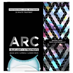 ARC Oral Care Blue Light Teeth Whitening Kit with Hydrogen Peroxide & 1  Blue Light - 14 Treatments