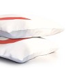 Deny Designs Standard April Lane Art Block Red Monogram U Microfiber Printed Pillow Sham - 3 of 3