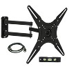 Mount-It! TV Wall Mount Full Motion LCD, LED 4K TV Swivel Bracket for 23 - 55 inch Screen Size, Compatible with VESA 400x400, 66 Lbs. Capacity, Black - 4 of 4