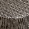 CAVINAS Wicker Outdoor Barrel Side Table, Woven Texture Patio Side Table, Outdoor End Table for Patio/Porch/Deck/Garden - 2 of 4