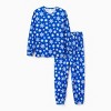PATPAT Christmas Matching Family Pajamas Set Snowflake Print Blue PJS with Christmas Socks Blue - 4 of 4