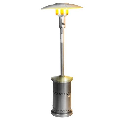 81 High Steel Outdoor Patio Pellet Heater 4 Hour Burn Time Cover