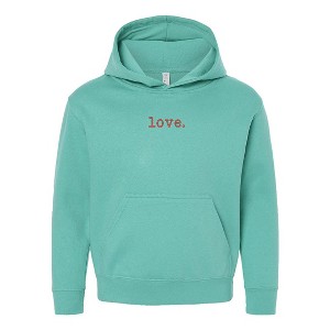 The Juniper Shop Embroidered Love Typewriter Youth Graphic Hoodie - 1 of 3