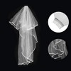 Unique Bargains Wedding Veil Natural White 1 Pc - 3 of 4