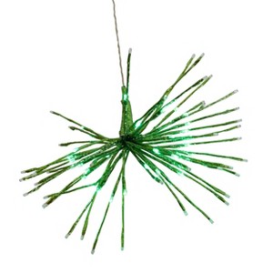Season's Designs 24" Green LED Burst Ball Christmas Decoration Indoor Wall Hanging with 120 White LEDs and 8 Light Modes (Requires AAA Batteries, Not - 1 of 1