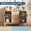 Modern Fluted Sideboard Buffet Cabinet with Storage, Farmhouse Kitchen Storage Cabinet with 2 Doors & 3 Drawer, for Dining Room Living Room - 4 of 4